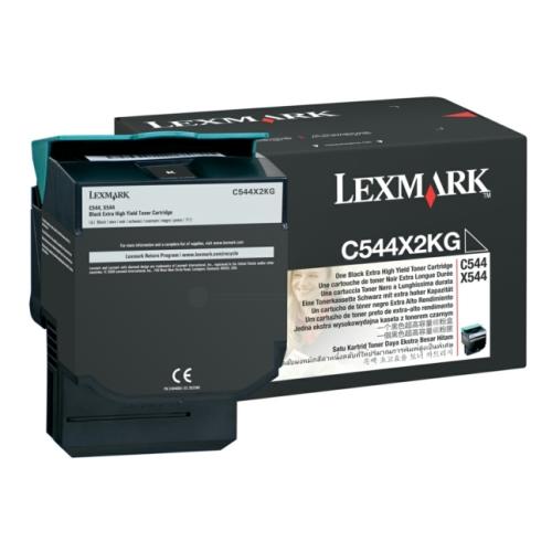 Lexmark Toner svart (C544X2KG / 0C544X2KG) (høy kapasitet)