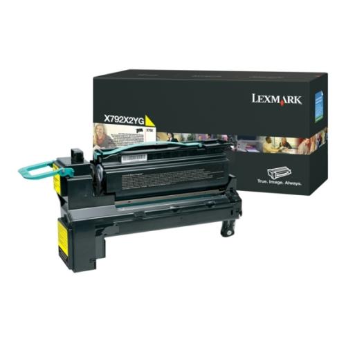 Lexmark Toner gul (X792X2YG / 0X792X2YG) (høy kapasitet)