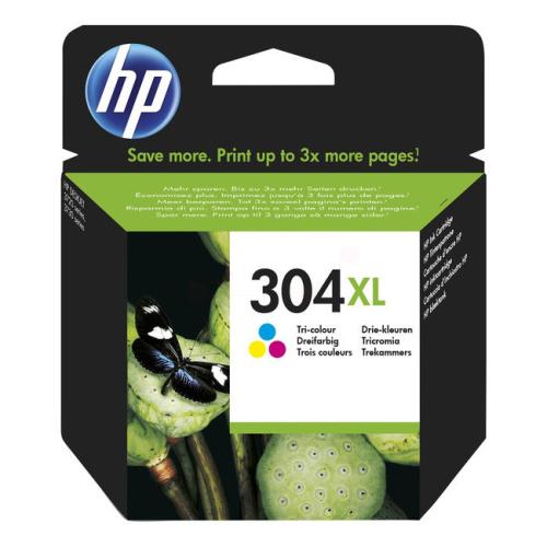 HP Blekkpatron farge (N9K07AE#301 / 304XL) (høy kapasitet)