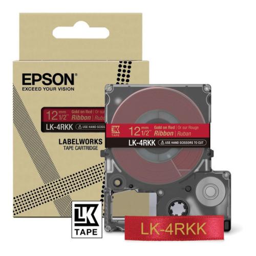 Epson Etikett rød / gull (C53S654033 / LK4RKK)