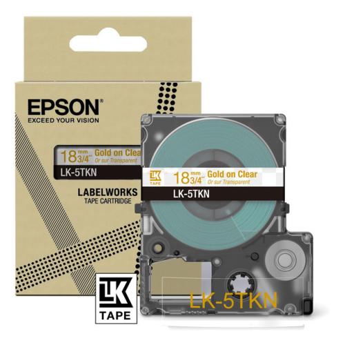 Epson Etikett gjennomsiktig/gull (C53S672097 / LK5TKN)