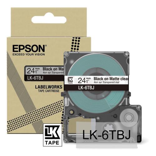 Epson Etikett svart / gjennomsiktig (C53S672067 / LK6TBJ)