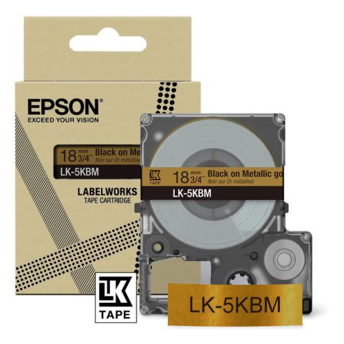 Epson Etikett svart / gull (C53S672093 / LK5KBM)