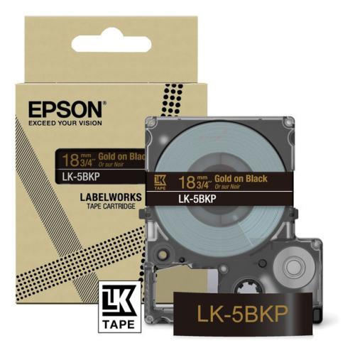Epson Etikett svart / gull (C53S672095 / LK5BKP)