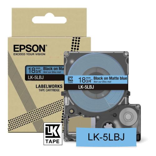 Epson Etikett svart / blå (C53S672081 / LK5LBJ)