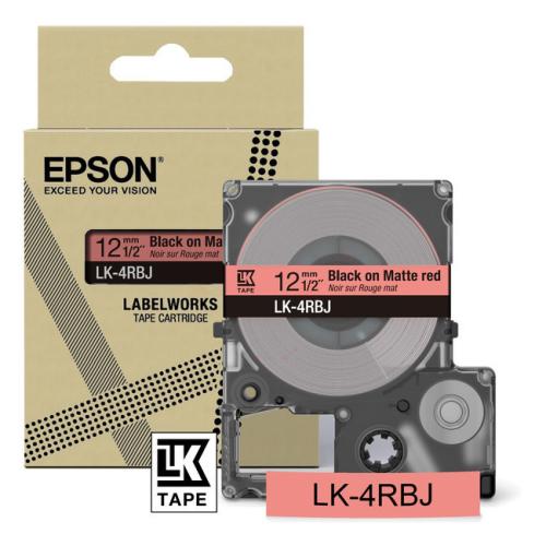 Epson Etikett svart / rød (C53S672071 / LK4RBJ)