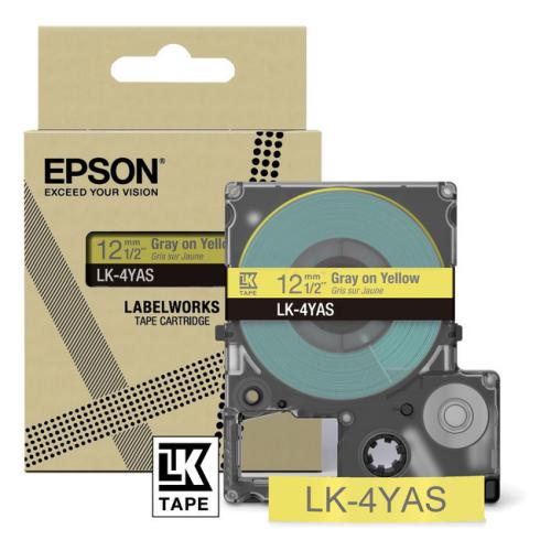Epson Etikett gray/yellow (C53S672104 / LK4YAS)
