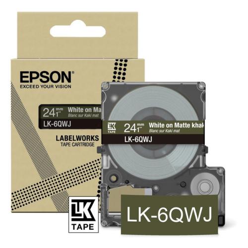 Epson Etikett brun / hvit (C53S672090 / LK6QWJ)