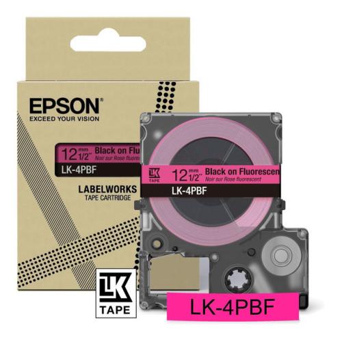 Epson Etikett black/Rosa (C53S672100 / LK4PBF)
