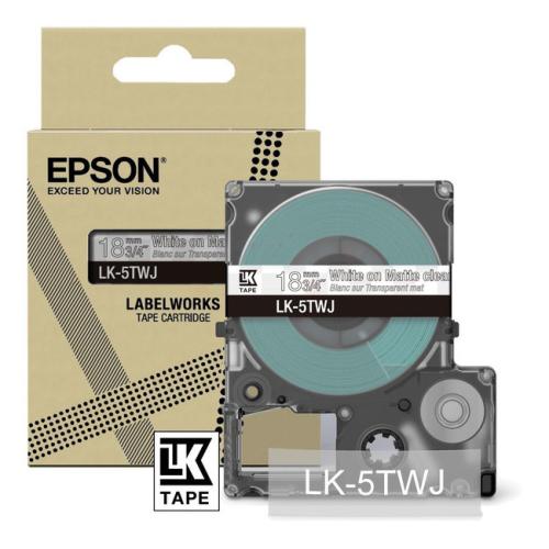 Epson Etikett gjennomsiktig / hvit (C53S672069 / LK5TWJ)