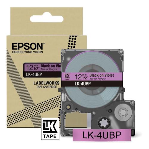 Epson Etikett black/purple (C53S672101 / LK4UBP)
