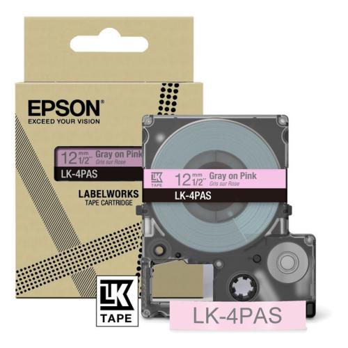 Epson Etikett gray/Rosa (C53S672103 / LK4PAS)