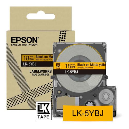 Epson Etikett svart / gul (C53S672075 / LK5YBJ)