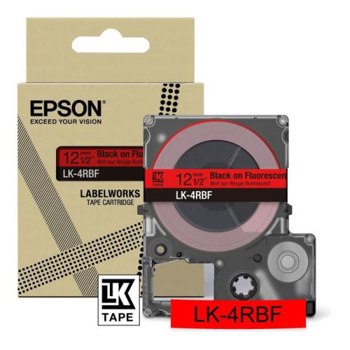 Epson Etikett svart / rød (C53S672099 / LK4RBF)
