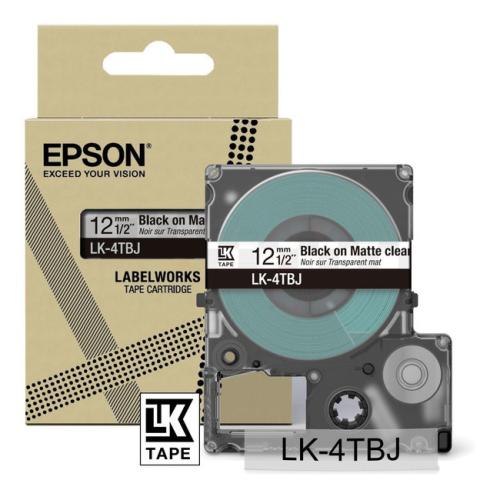 Epson Etikett svart / gjennomsiktig (C53S672065 / LK4TBJ)